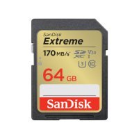 Карта пам'яті SanDisk 64 GB SDXC UHS-I U3 V30 Extreme (SDSDXV2-064G-GNCIN)