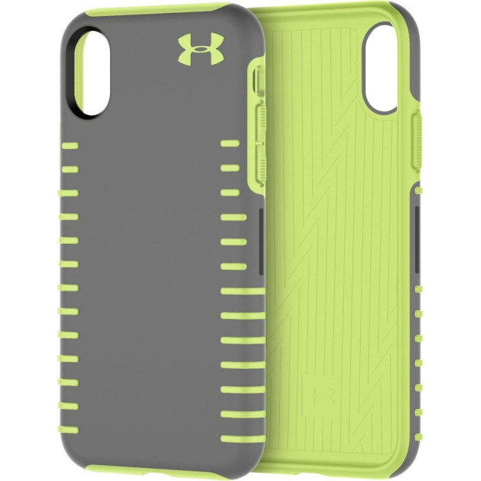 Защитный чехол Under Armour - Protect Grip Case for Apple iPhone X and XS - Graphite/Quirky Lime