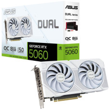 Видеокарта ASUS DUAL-RTX5060-O8G-WHITE (90YV0N15-M0NA00)
