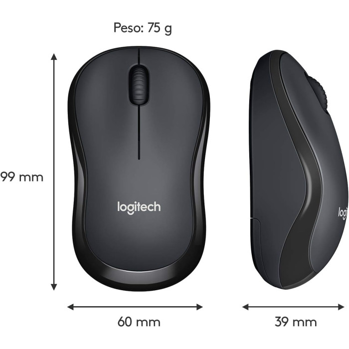 Мышь Logitech M220 SILENT Wireless Mouse Black (910-006127)
