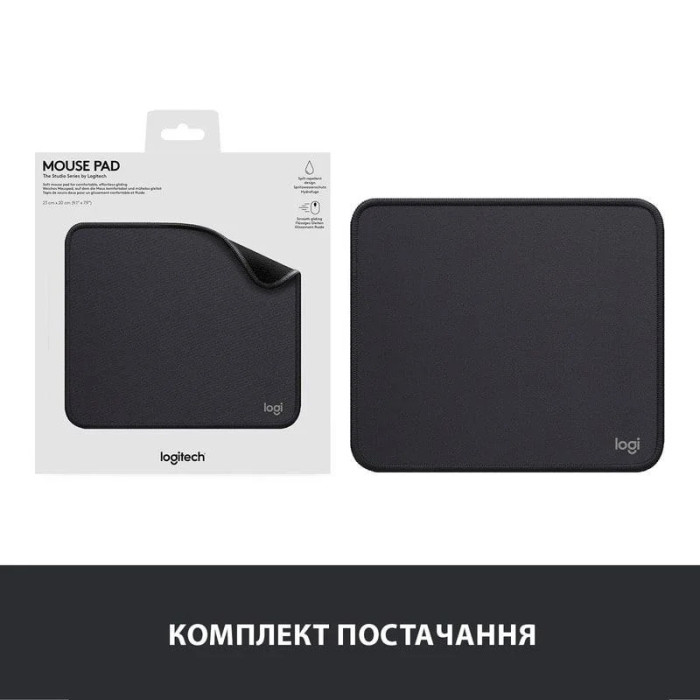 Коврик для мыши Logitech Mouse Pad Studio Series Graphite (956-000035)