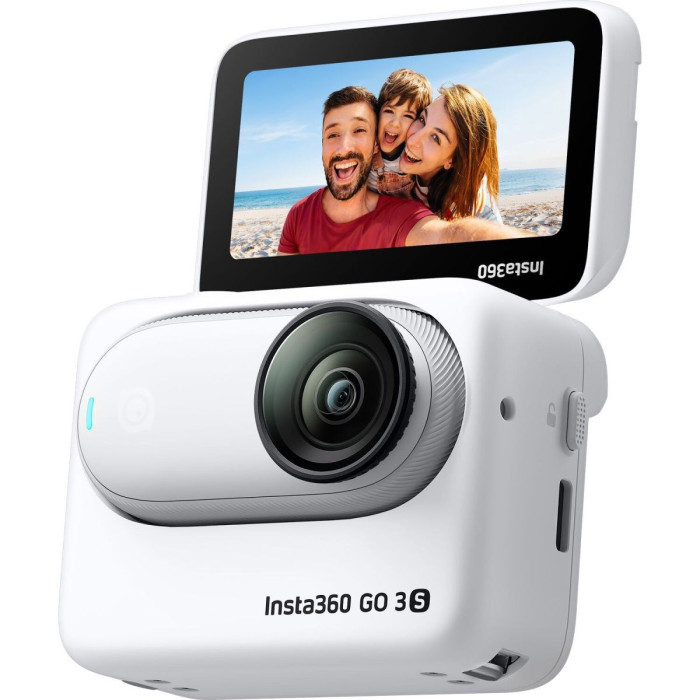 Екшн-камера Insta360 GO 3S 4K Standard Bundle 128GB White (CINSAATA_GO3S04)