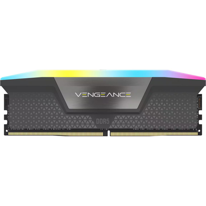 CORSAIR VENGEANCE RGB DDR5 64GB (2 x 32GB) DDR5 6000 CL40-50-50-96 1.35V Intel XMP and AMD EXPO Gray (CMH64GX5M2D6000Z40)