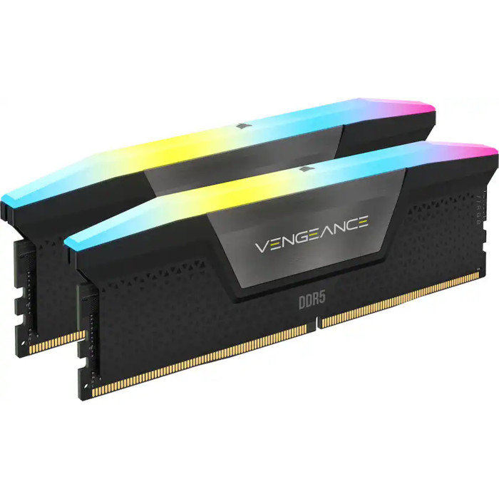 Память для настольных компьютеров Corsair 64 GB (2x32GB) DDR5 6400 MHz Vengeance RGB (CMH64GX5M2Y6400C32)