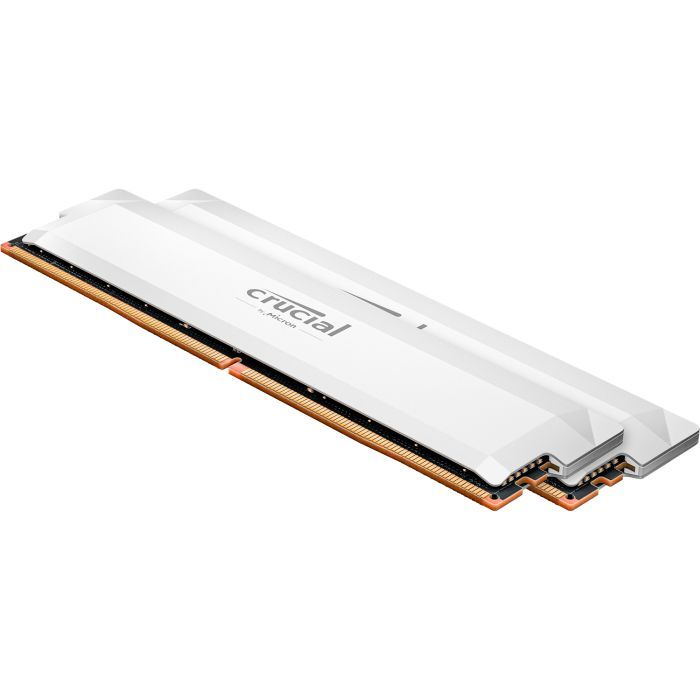 Пам'ять для настільних комп'ютерів Crucial 64 GB (2x32GB) DDR5 6400 MHz Pro White (CP2K32G64C40U5W)