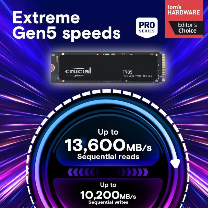 SSD накопичувач Crucial T705 1 TB (CT1000T705SSD3)