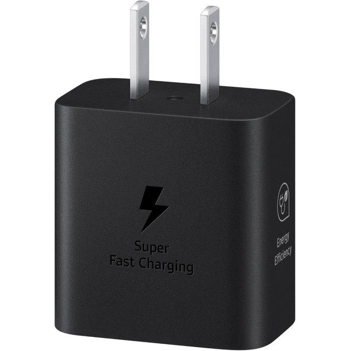 Мережевий зарядний пристрій Samsung 25W PD Power Adapter Black (EP-T2510NBEGUS) + перехідник