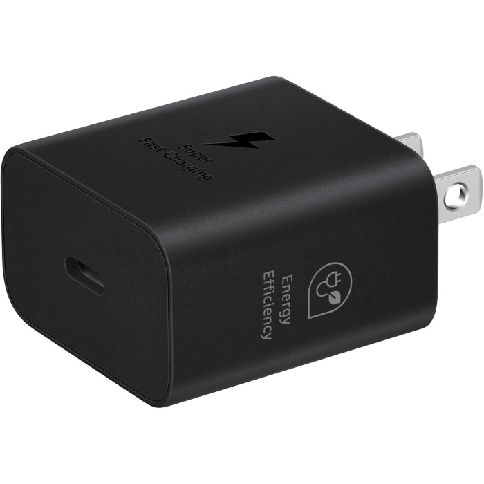 Мережевий зарядний пристрій Samsung 25W PD Power Adapter Black (EP-T2510NBEGUS) + перехідник