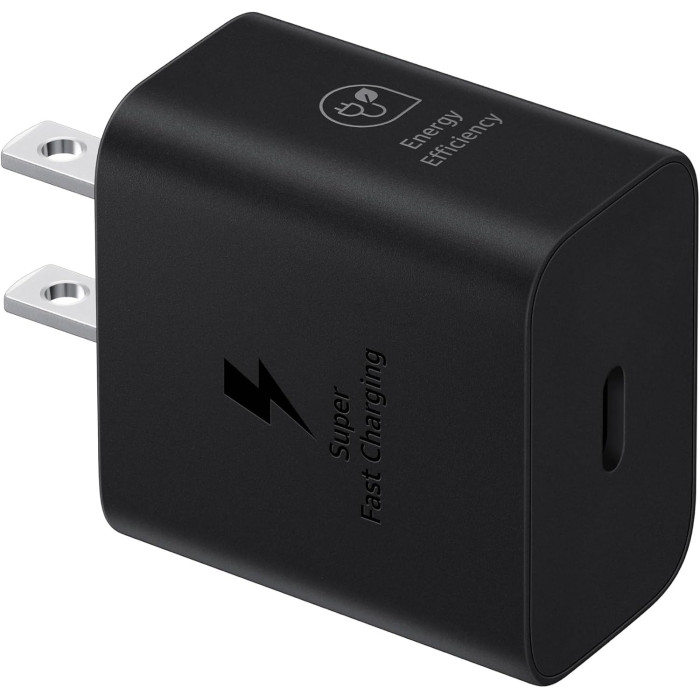 Мережевий зарядний пристрій Samsung 25W PD Power Adapter Black (EP-T2510NBEGUS) + перехідник