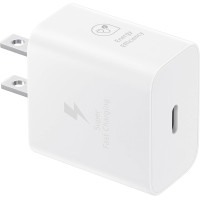 Мережевий зарядний пристрій Samsung 25W PD Power Adapter White w/o cable (EP-T2510NWEGUS) + перехідник