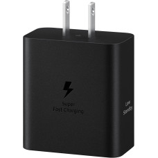 Мережевий зарядний пристрій Samsung EP-T5020X 50W Black Type-C to Type-C cable (EP-T5020XBE) + Перехідник