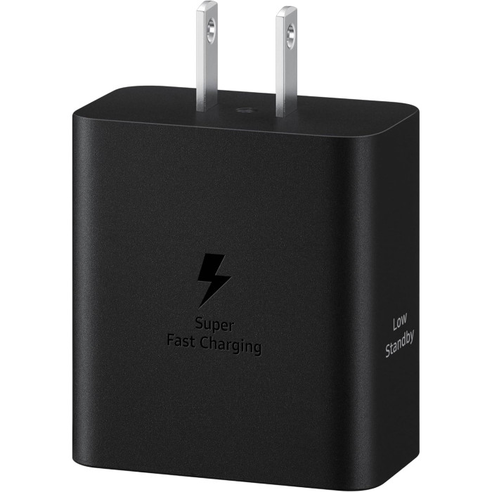 Мережевий зарядний пристрій Samsung EP-T5020X 50W Black Type-C to Type-C cable (EP-T5020XBE) + Перехідник