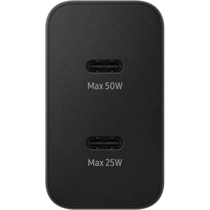 Мережевий зарядний пристрій Samsung EP-T5020X 50W Black Type-C to Type-C cable (EP-T5020XBE) + Перехідник