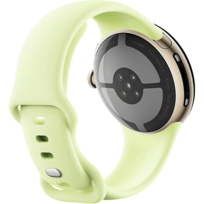 Смарт-годинник Google Pixel Watch 4 41mm Wi-Fi Champagne Gold Aluminum case / Lemongrass Active Band