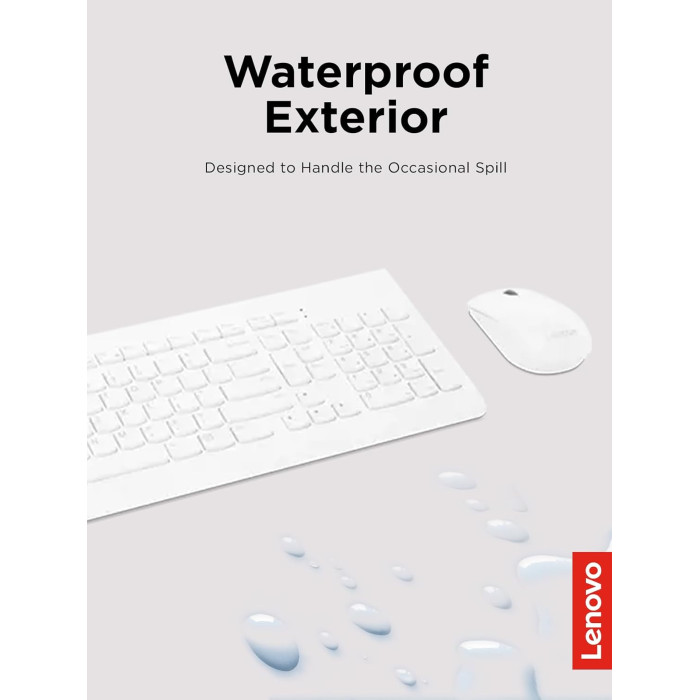 Беспроводной комплект Lenovo 510 Wireless Combo White (GX30W75336)
