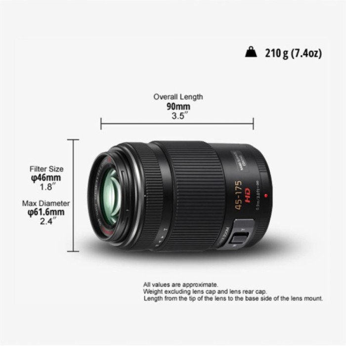 Довгофокусний об'єктив Panasonic H-PS45175E 45-175mm f/4-5,6