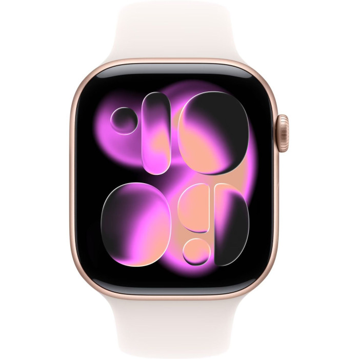 Смарт-часы Apple Watch Series 11 GPS 42mm Rose Gold Alu. Case w. Light Blush S. Band - S/M (MEU04)