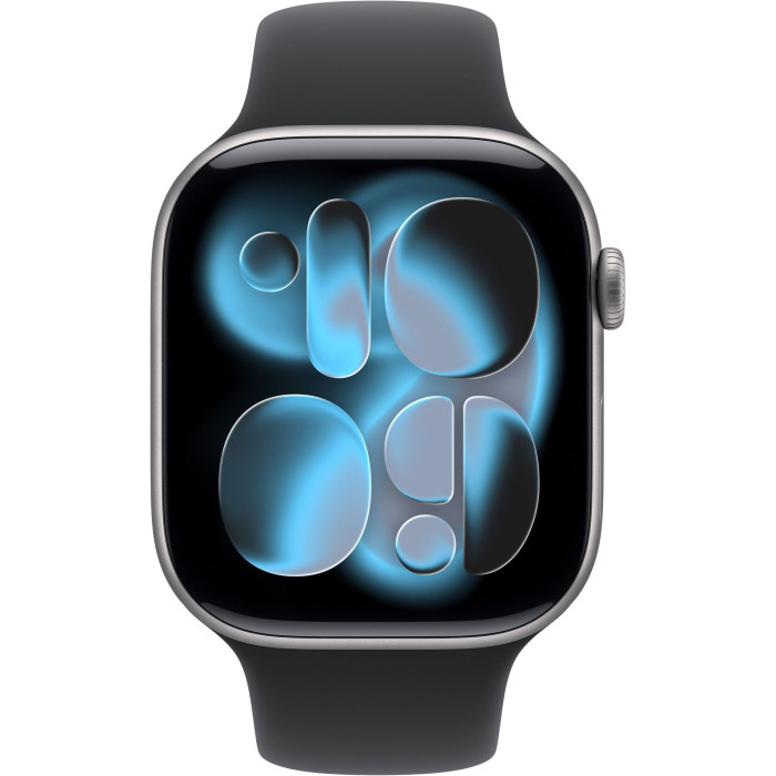 Смарт-часы Apple Watch Series 11 GPS 46mm Space Grey Alu. Case w. Black S. Band - S/M (MEV04)