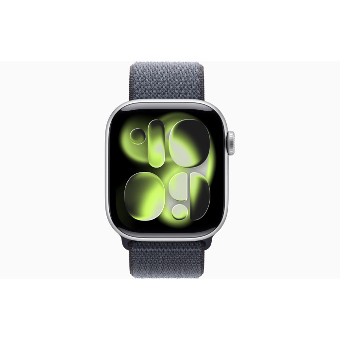 Смарт-часы Apple Watch Series 11 GPS 42mm Silver Aluminum Case / Anchor Blue Sport Loop (MEW34 + MFFC4)