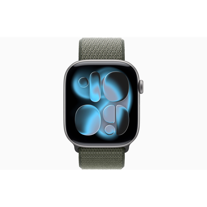 Смарт-часы Apple Watch Series 11 GPS 46mm Space Grey Aluminum Case / Forest Sport Loop (MEW94 + MFFJ4)