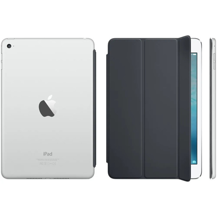 Apple Силиконовый чехол Apple Smart Cover Charcoal Gray (MKLV2) для iPad mini 4