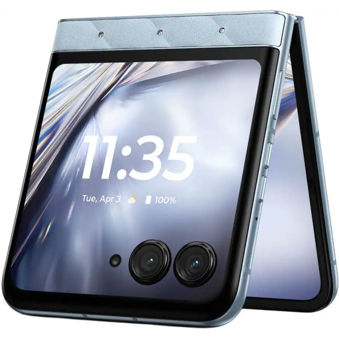Смартфон Motorola Razr Ultra 2025 16/256GB with bud loops PANTONE Ice Melt (Collections Crystal by Swarovski)