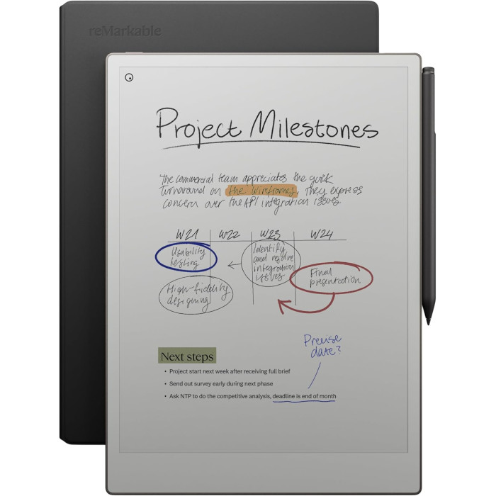 Электронная книга reMarkable Paper Pro Bundle with Leather Folio (RM83C-1005NW)
