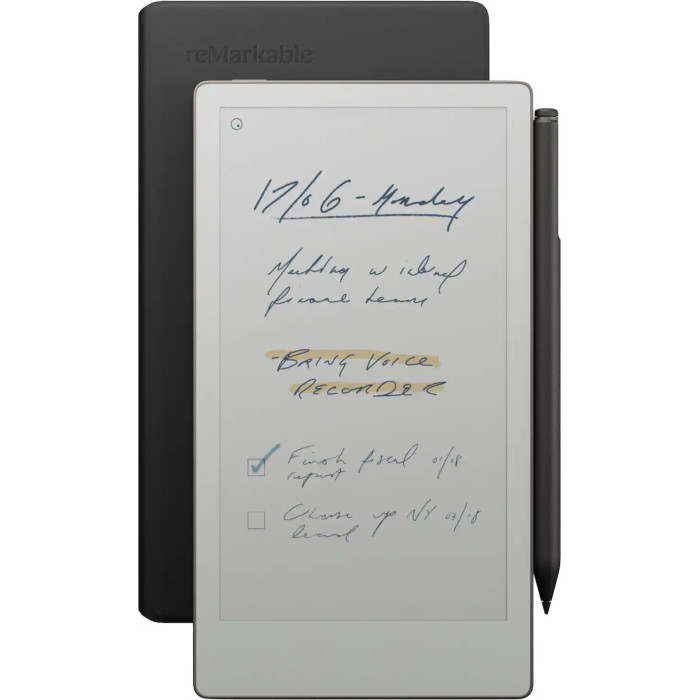 Электронная книга reMarkable Paper Pro Move with Marker Plus and Premium Leather Book Folio Black (RM91A-1004NW)