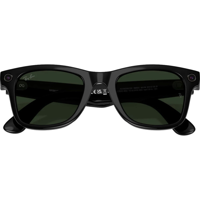 Смарт-окуляри Ray-Ban Meta Wayfarer Gen 2 Shiny Black Frame / Clear to Graphite Green Transitions Lens (RW4012 601/1M 53-22)