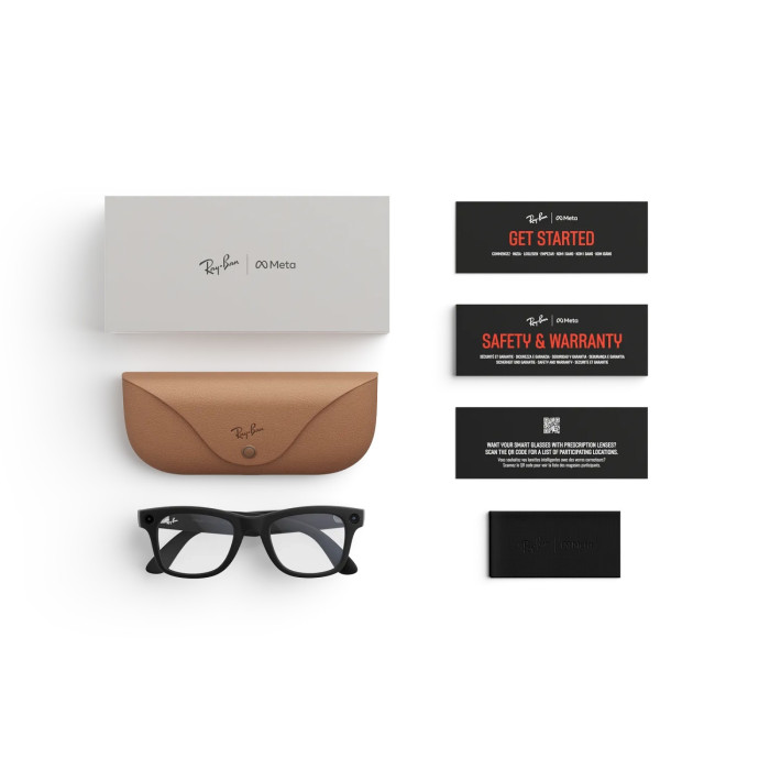Смарт-окуляри Ray-Ban Meta Wayfarer Gen 2 Standard Matte Black Frame / Clear Lenses (RW4012 601SSB 50-22)