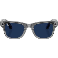 Смарт-очки Ray-Ban Meta Wayfarer Gen2 Standard Shiny Transparent Grey Frame/Clear Sapphire Lenses (RW4012 6840MF 50-22)