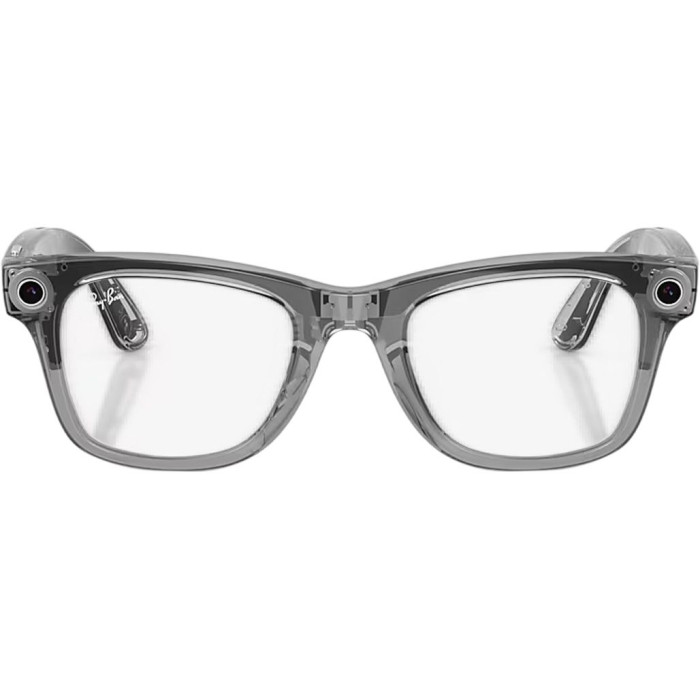 Смарт-окуляри Ray-Ban Meta Wayfarer Gen2 Standard Shiny Transparent Grey Frame/Clear Sapphire Lenses (RW4012 6840MF 50-22)