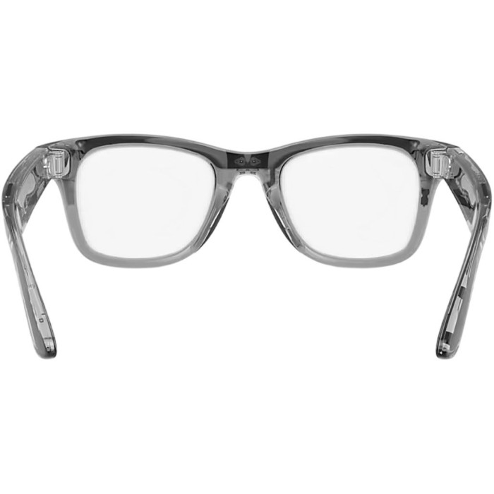 Смарт-окуляри Ray-Ban Meta Wayfarer Gen2 Standard Shiny Transparent Grey Frame/Clear Sapphire Lenses (RW4012 6840MF 50-22)