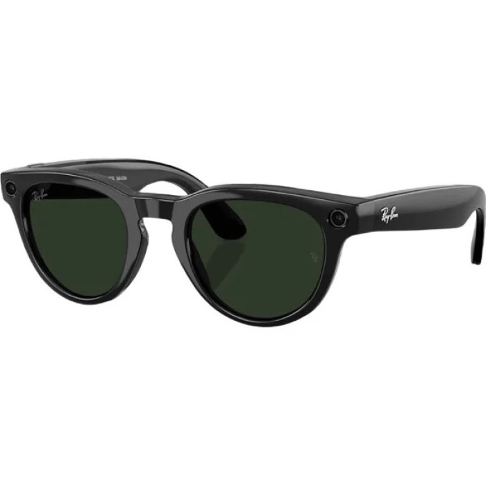 Смарт-окуляри Ray-Ban Meta Headliner Gen2 HighBridge Fit Shiny Black/Clear-Graphite Green Transitions RW4013 601/1M 50-23