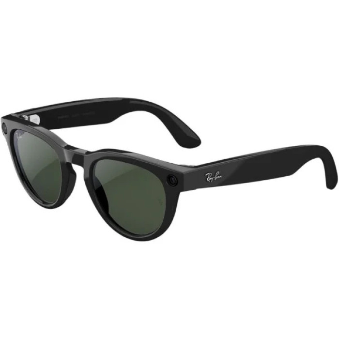 Смарт-окуляри Ray-Ban Meta Headliner Gen2 HighBridge Fit Shiny Black/Clear-Graphite Green Transitions RW4013 601/1M 50-23