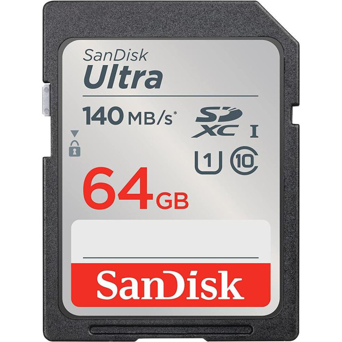Карта памяти SanDisk 64 GB SDXC UHS-I U1 Ultra (SDSDUNB-064G-GN6IN)