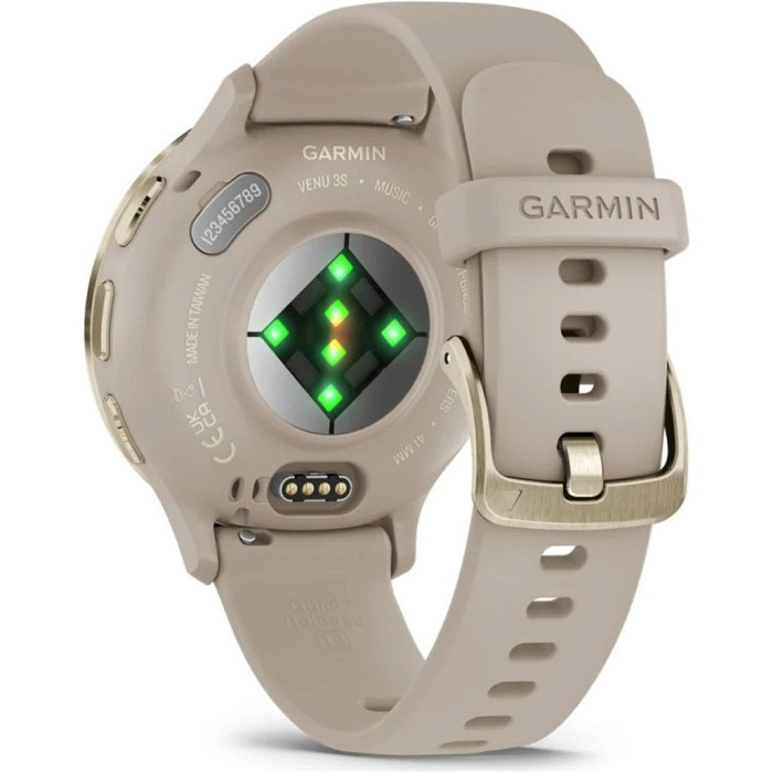 Смарт-часы Garmin Venu 3S Soft Gold S. Steel Bezel w. French Gray Case and S. Band (010-02785-02/52)