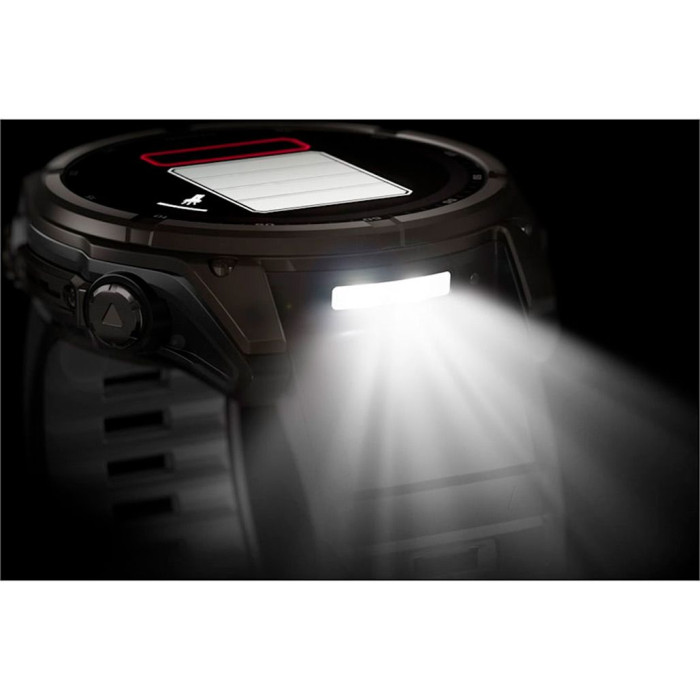 Смарт-годинник Garmin Fenix 8 51mm Solar Sapphire Carbon Gray DLC Titanium w. Black/Pebble Gray S. Band (010-02907-10/11/7) Ідеальний Стан