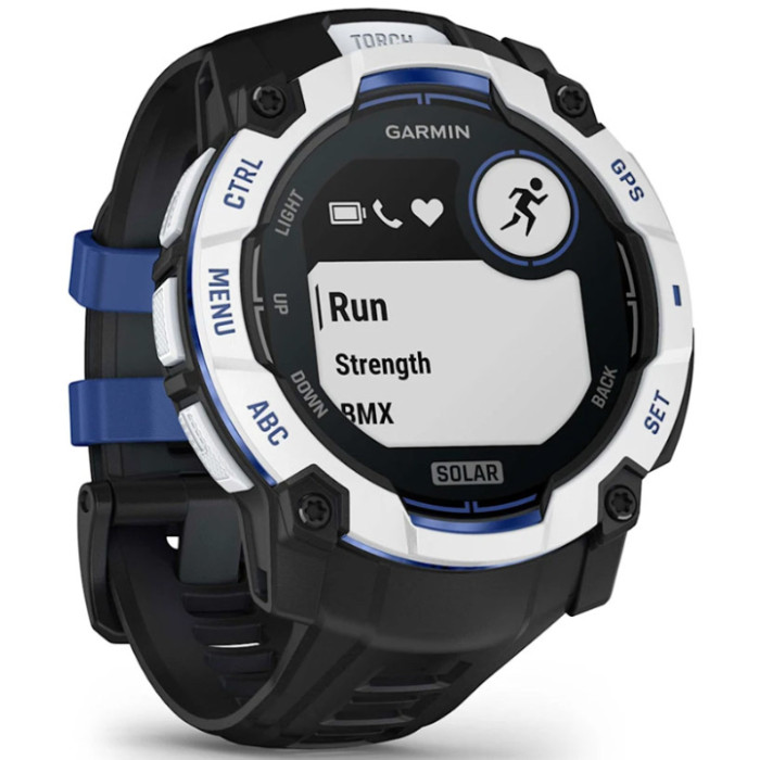 Смарт-годинник Garmin Instinct 3 50mm Solar Whitestone with Black Band (010-02935-03)
