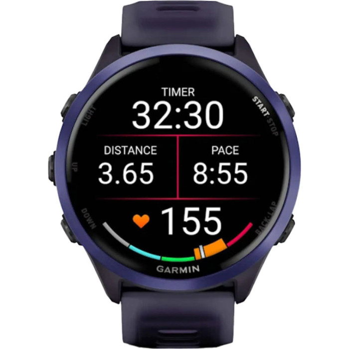 Смарт-часы Garmin Forerunner 570 47mm Indigo Aluminium w. Translucent Imperial Purple/Indigo Band (010-02971-02/42)