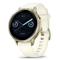 Смарт-годинник Garmin Venu 4 41 mm Lunar Gold with Bone Silicone Band (010-03013-00)