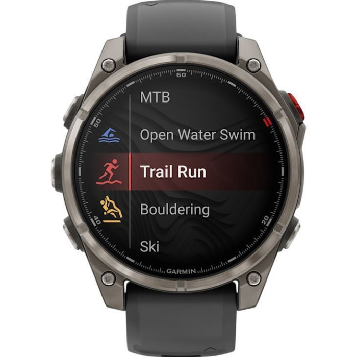 Смарт-годинник Garmin Fenix 8 Pro 47 mm AMOLED Titanium with Graphite/Black (010-03198-10/11)
