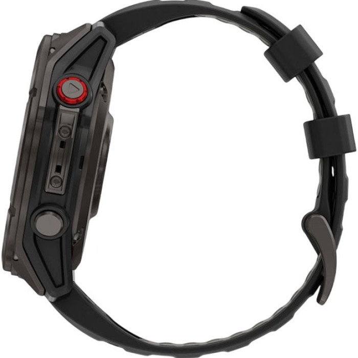 Смарт-годинник Garmin Fenix 8 Pro 51 mm AMOLED Carbon Gray DLC Titanium with Black/Pebble Gray (010-03199-00/01) (Зірвана пломба)