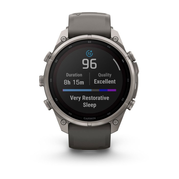 Смарт-часы Garmin Fenix 9 Pro Solar 51mm Titanium with Pebble Gray/Silver Gray Silicone Band (010-04339-05)