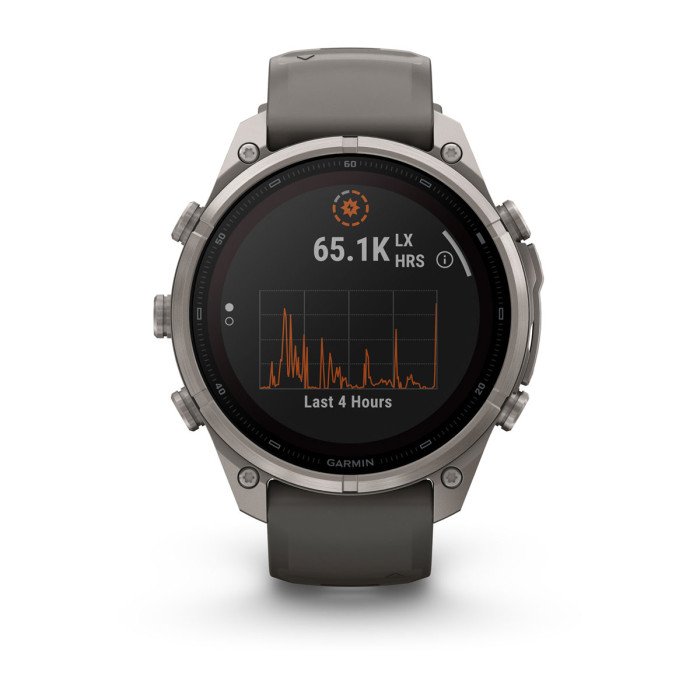 Смарт-часы Garmin Fenix 9 Pro Solar 51mm Titanium with Pebble Gray/Silver Gray Silicone Band (010-04339-05)