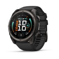 Смарт-годинник Garmin Fenix 9 51mm Carbon Gray DLC Titanium with Black Silicone Band (010-04763-10)