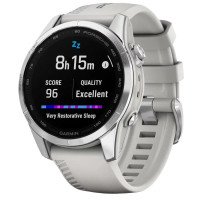 Смарт-часы Garmin Epix Pro Gen 2 Sapphire 42mm Porsche Design Silver w. Whitestone Band (010-02802-50)
