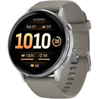 Смарт-часы Garmin Venu 4 45 mm Silver with Silver Gray Silicone Band (010-03014-01)