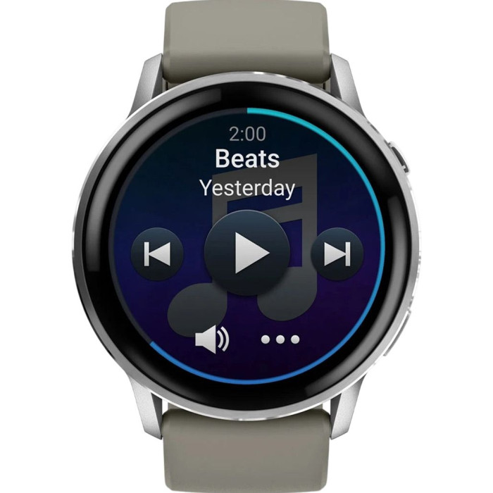 Смарт-часы Garmin Venu 4 45 mm Silver with Silver Gray Silicone Band (010-03014-01)