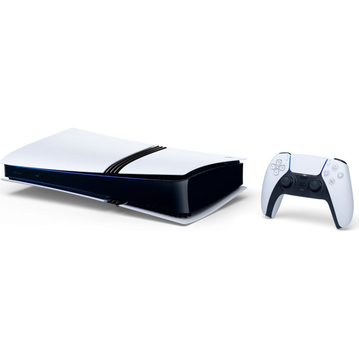 Стаціонарна ігрова приставка Sony PlayStation 5 Pro 4TB Digital Edition Fortnite Flowering Chaos Bundle with Controller Case - White - Upgraded 4TB Ultra Fast SSD Double the Storage Space Flagship PS5 Pro - White (711719595915)